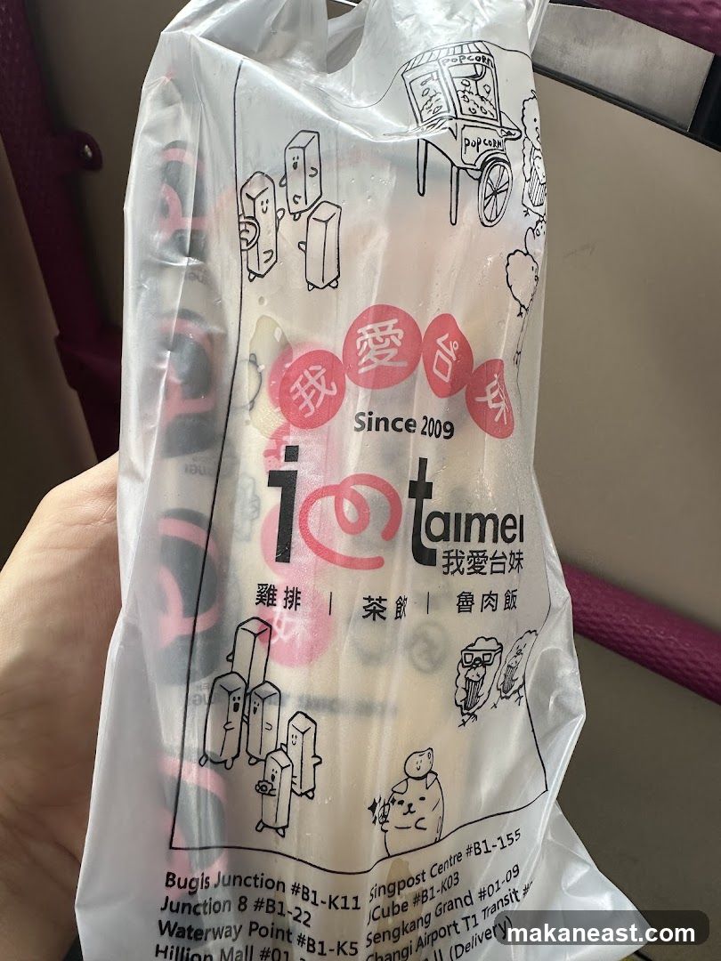 Plastic Bag with Branding and Store Locations
