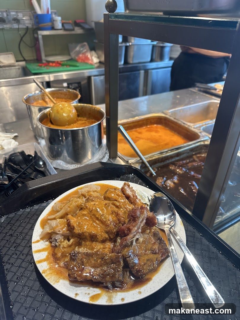 Food Tray with Curry Dishes