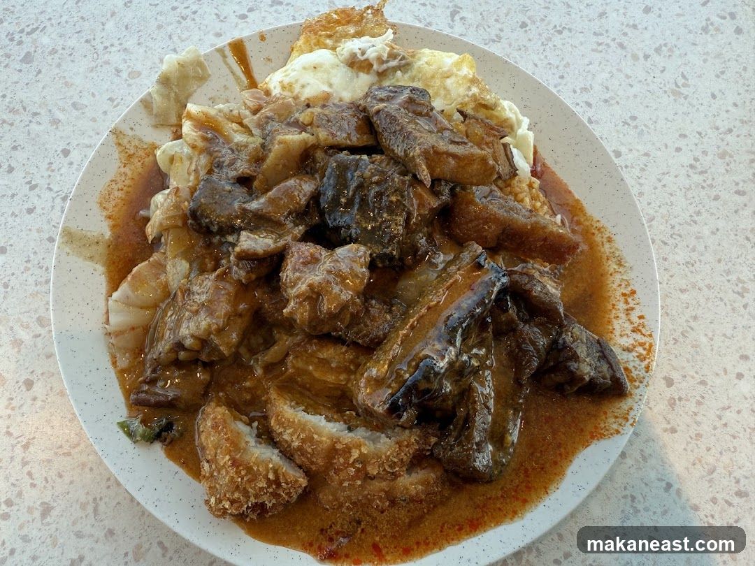 Plate of Braised Meat and Egg