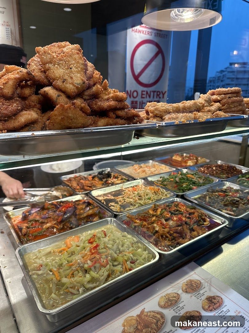 Food Display at a Hawker Stall