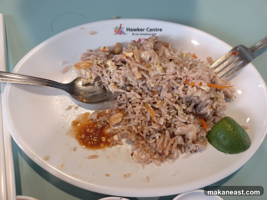 Fried Rice with Lime and Chili Sauce