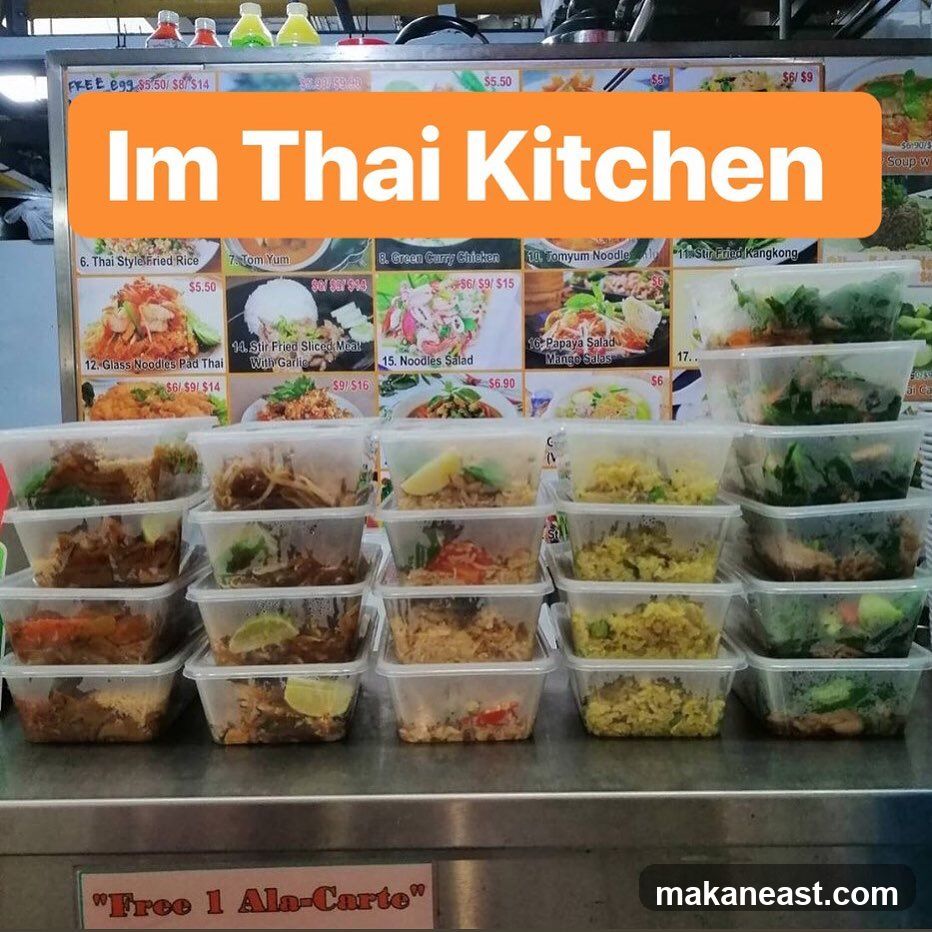 Im Thai Kitchen Menu and Food Display