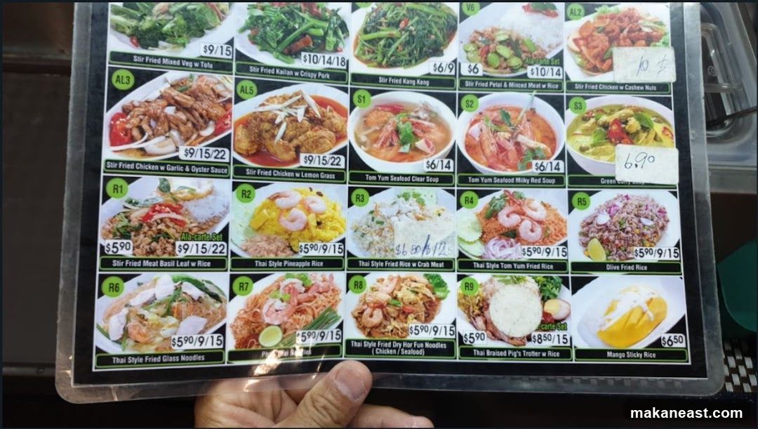 Thai Food Menu