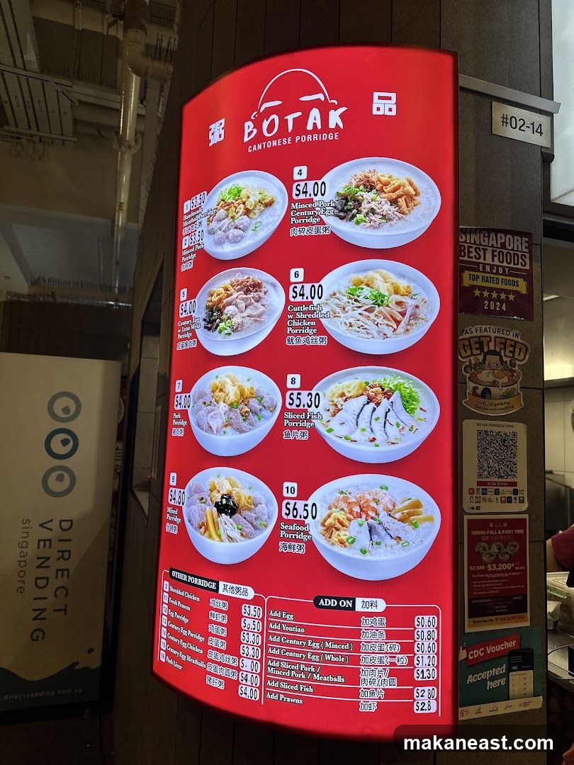 BOTAK CANTONESE PORRIDGE