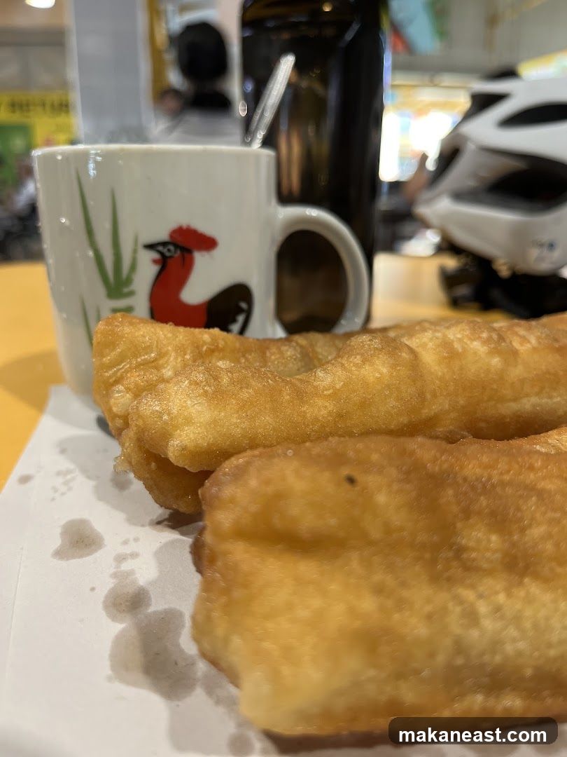 Fried Dough Sticks and Coffee