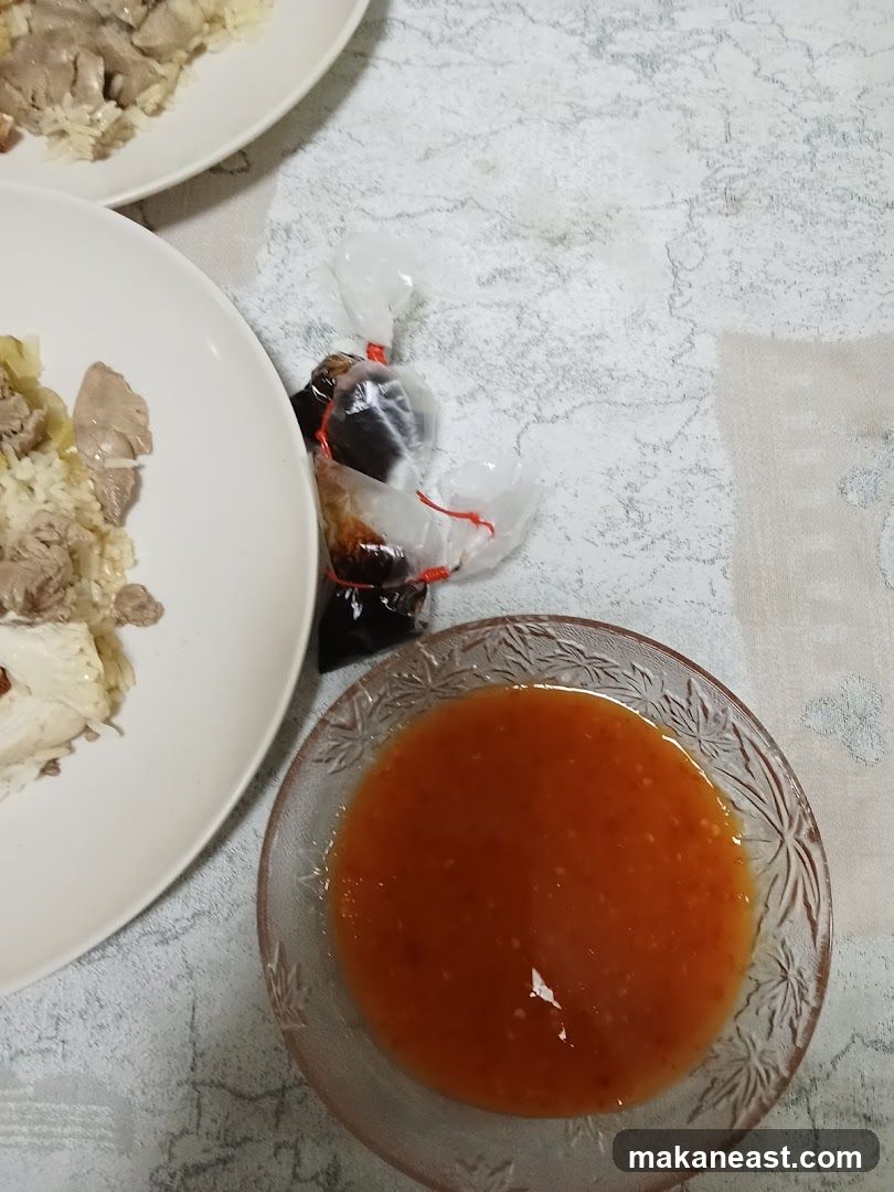 Chicken Rice with Sauces