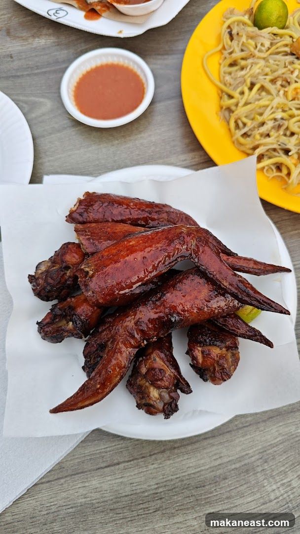 Chicken Wings and Noodles