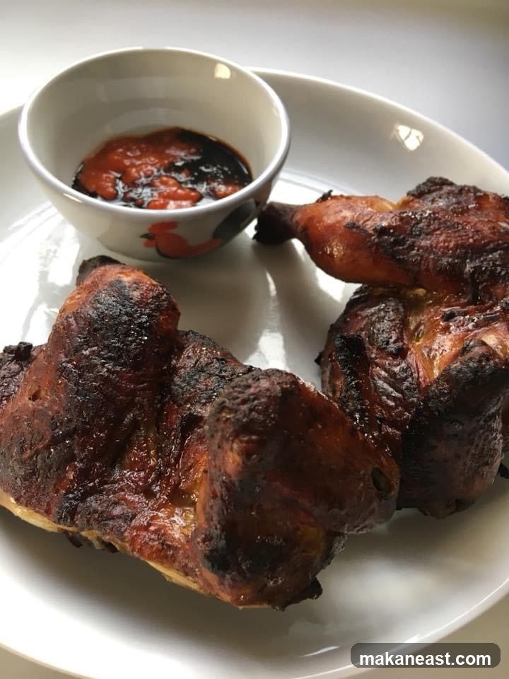 Roasted Chicken Pieces with Dipping Sauce