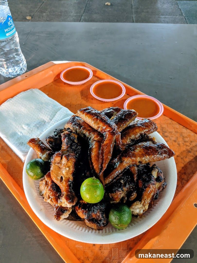 Grilled Chicken Wings with Lime and Sauce