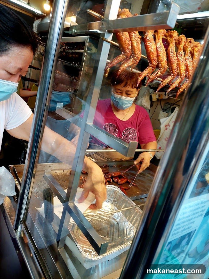 Food Stall with Roasted Chicken Wings
