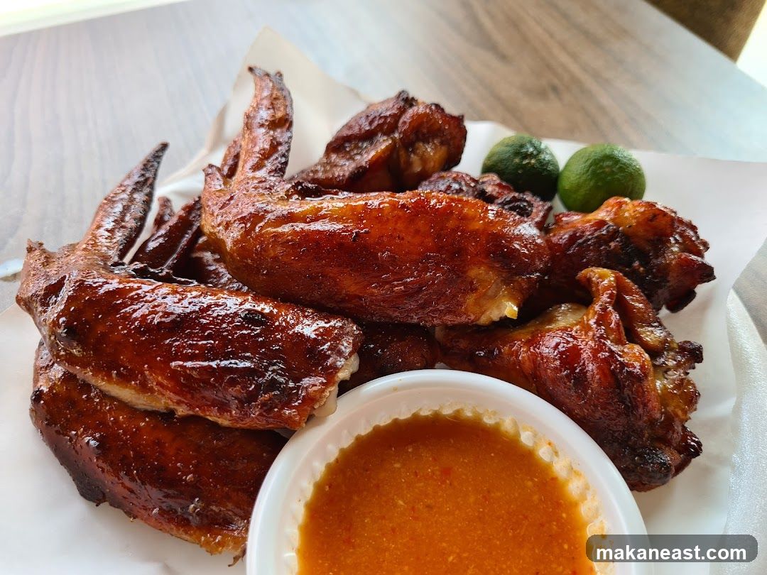 Grilled Chicken Wings with Dipping Sauce