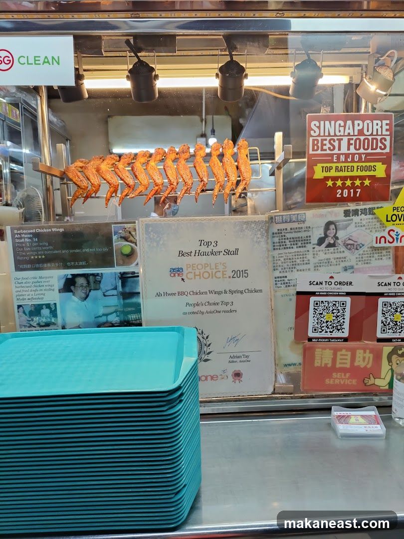 Barbecued Chicken Wings Stall