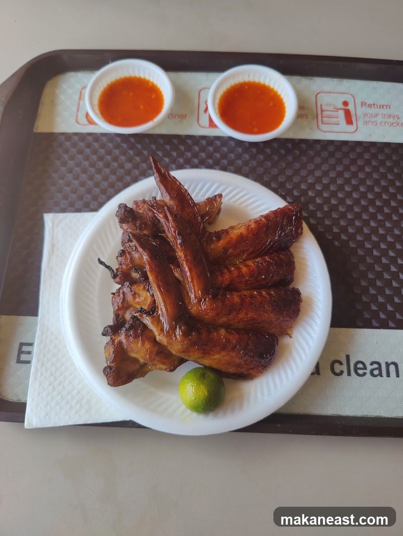 Grilled Chicken Wings with Dipping Sauce