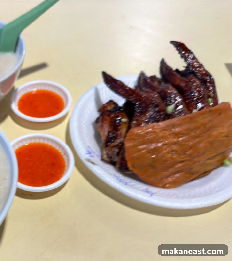 Chicken Wings and Condiments