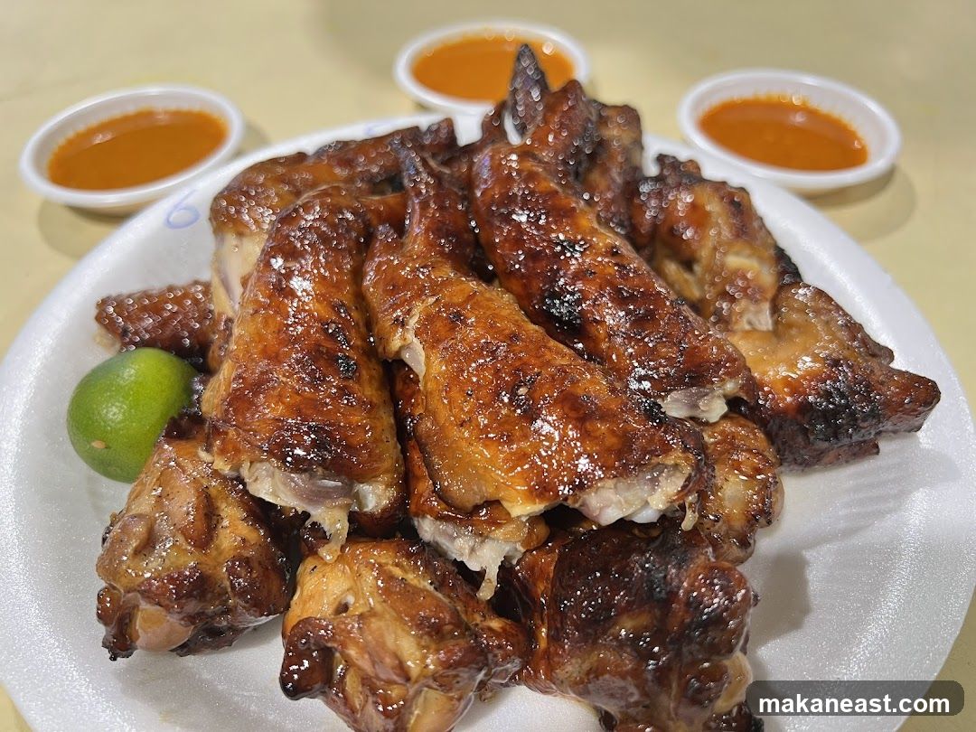 Roasted Chicken Pieces with Dipping Sauce