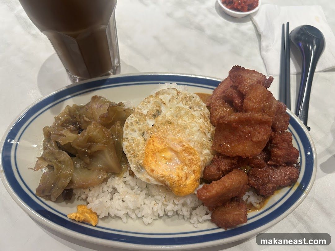 Fried Pork Rice Plate