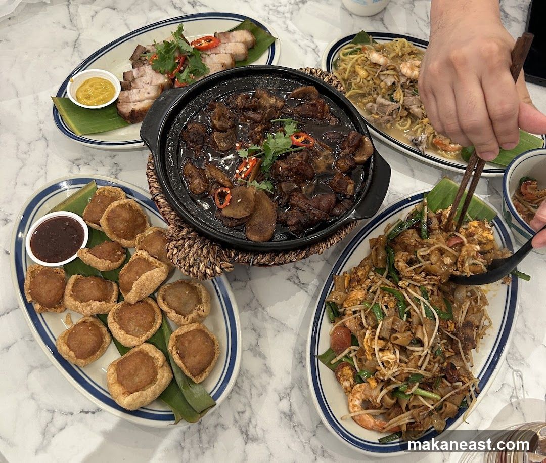 A table full of Asian dishes