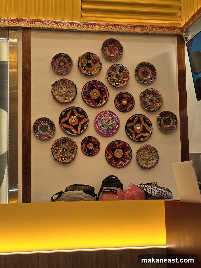 Decorative Woven Baskets on Wall