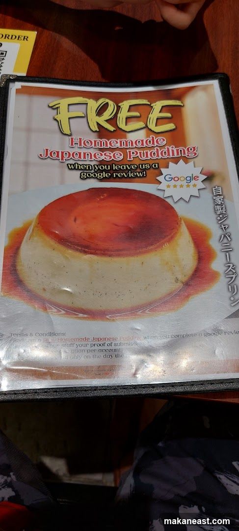 Free Homemade Japanese Pudding Offer