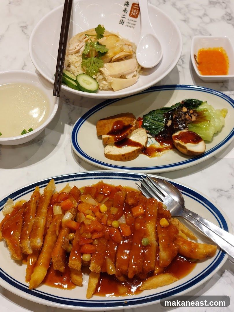 Hainanese Chicken Rice and Other Dishes