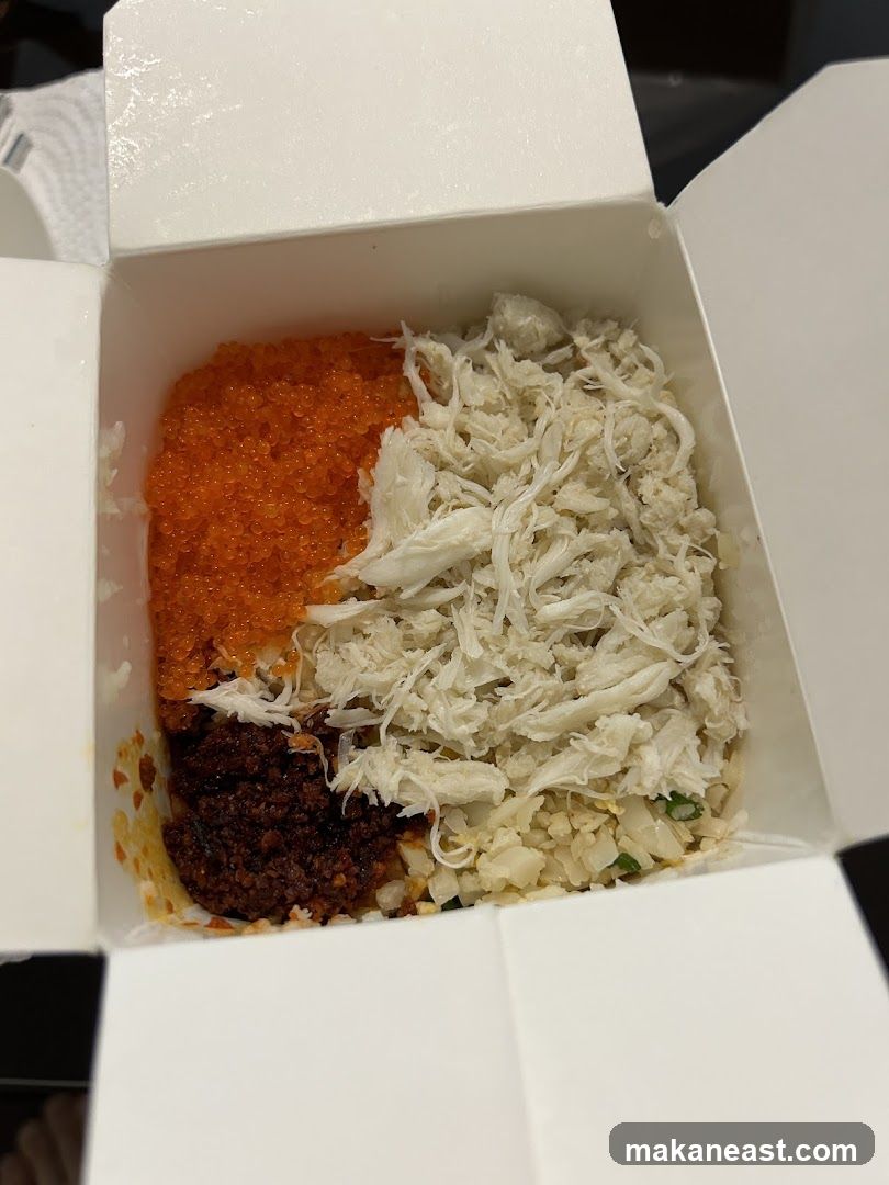 Crab and Roe Rice Bowl