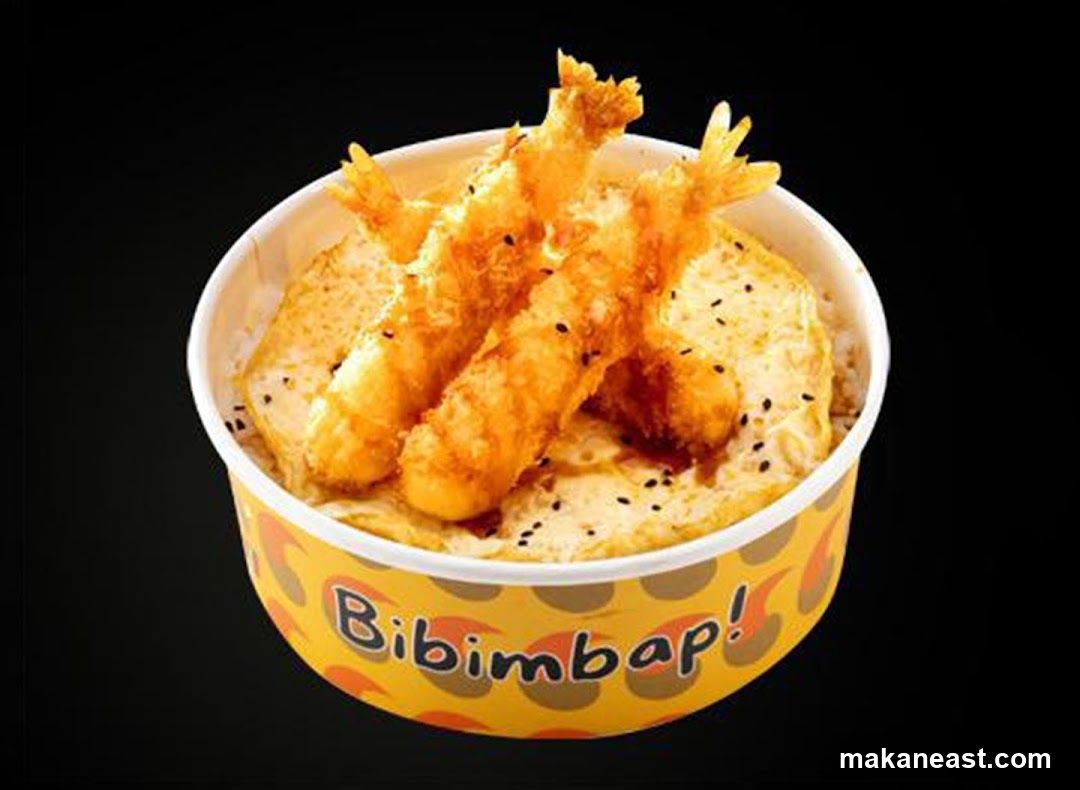 Bibimbap with Fried Shrimp