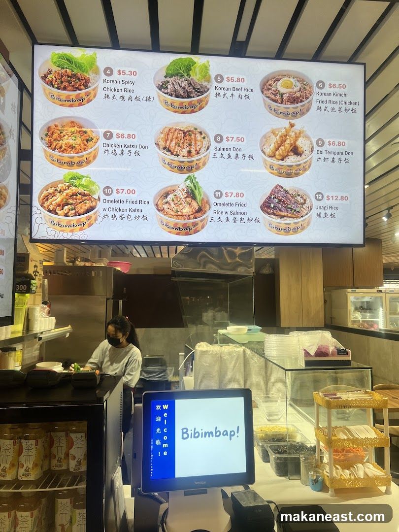 Bibimbap Menu