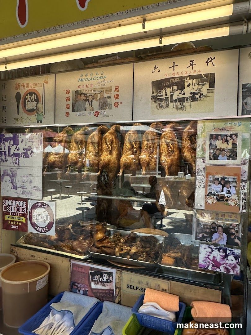 Roasted Ducks and Food Display