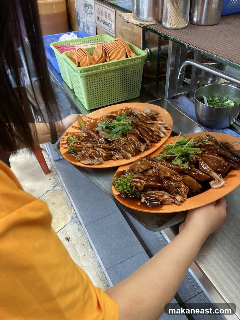 Plates of Sliced Duck