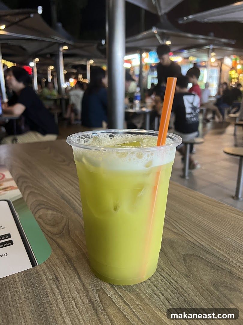 Sugarcane Juice with Straw
