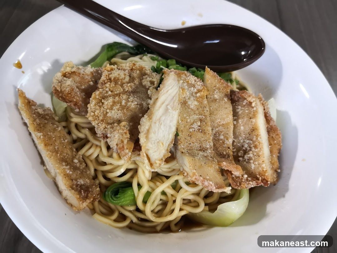 Noodles with Fried Chicken