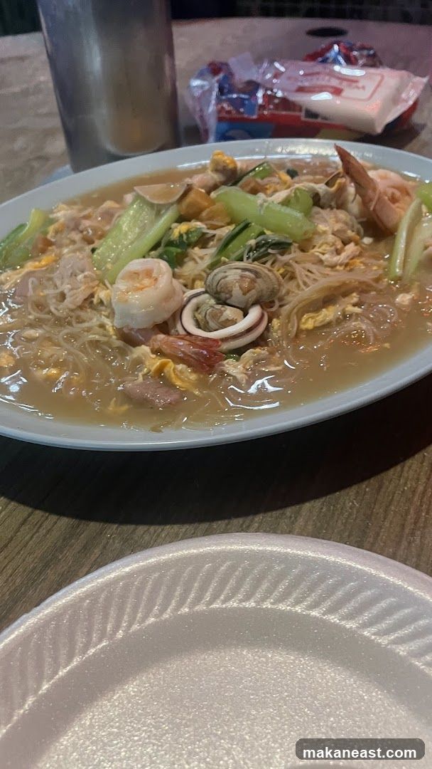 Seafood Noodle Dish