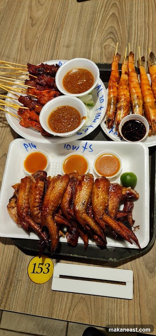 Grilled Skewers and Wings