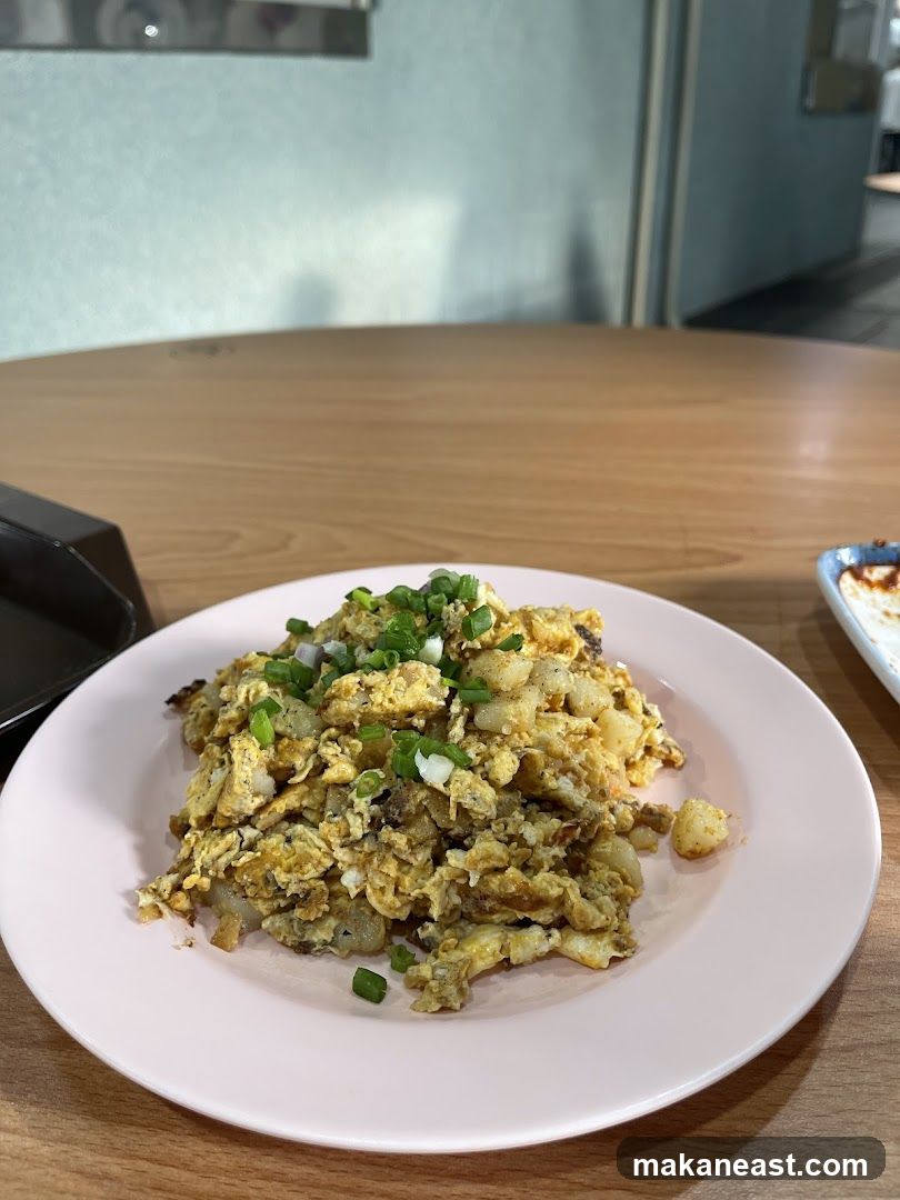 Scrambled Eggs with Turnip Cake