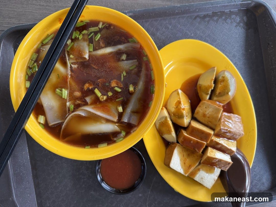 Noodle Soup with Tofu and Eggs