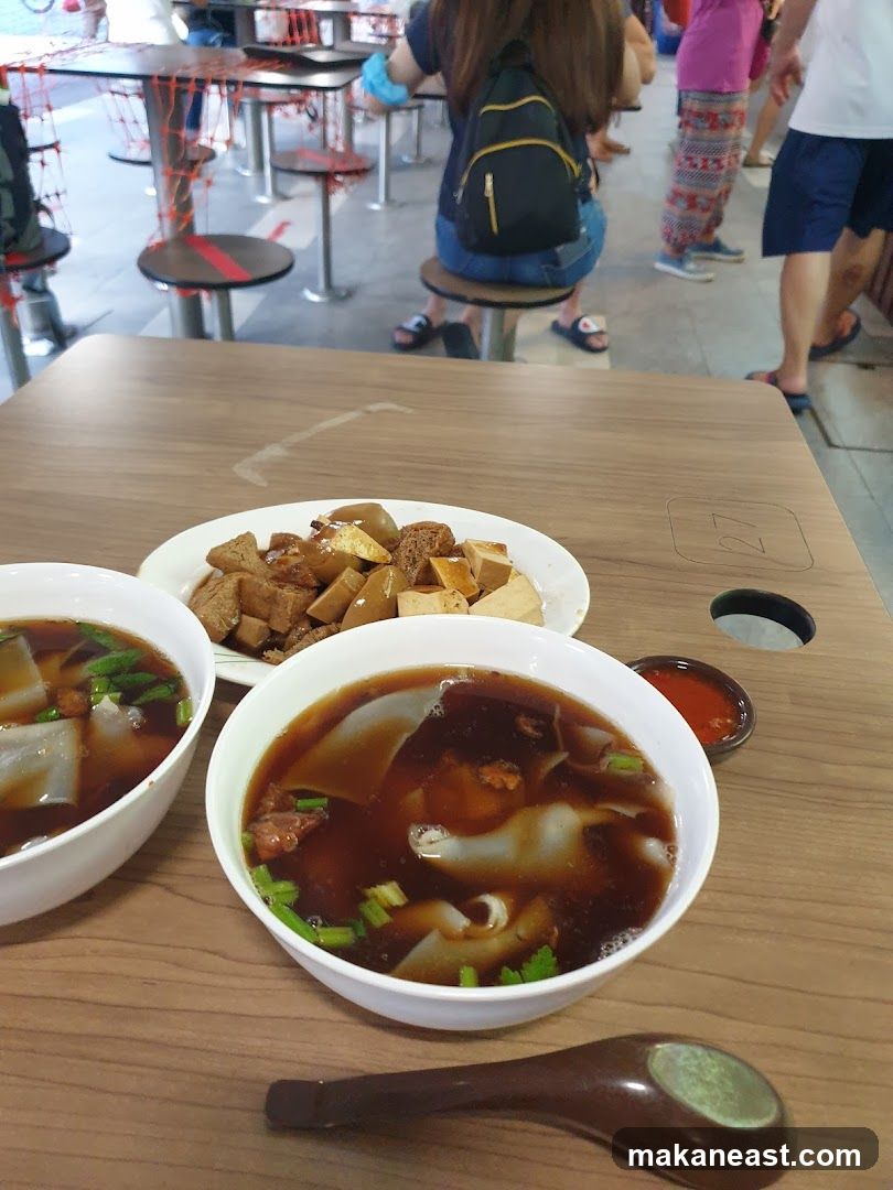 Food on a table