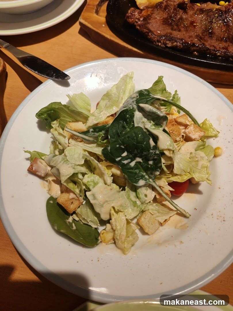 Salad and Steak