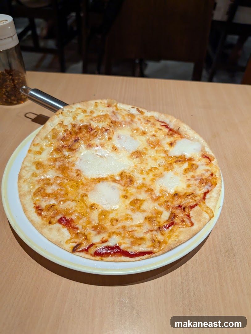 Pizza on a plate