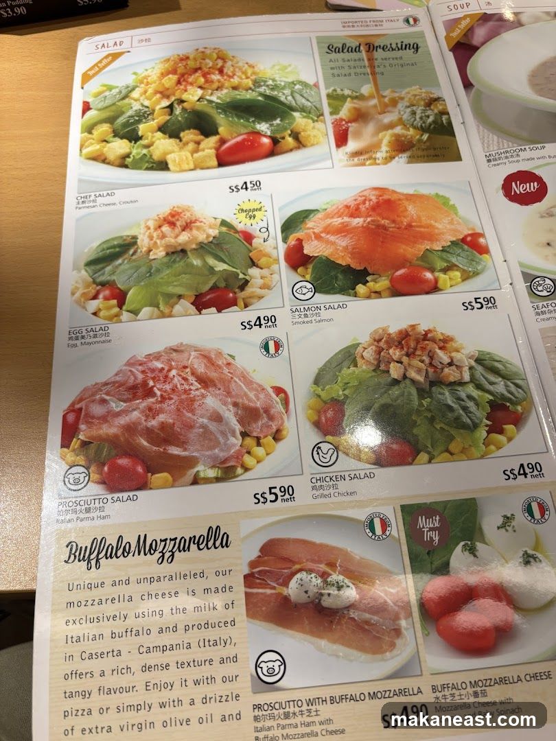 Salad Menu