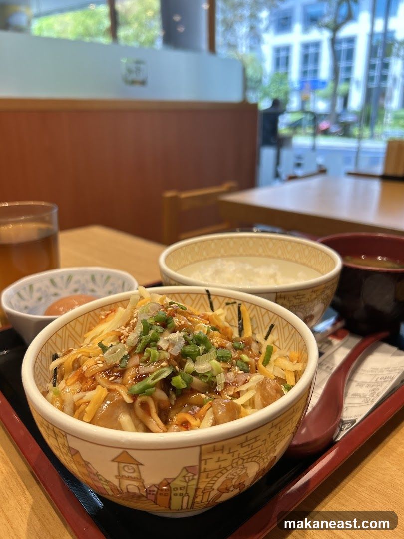 Japanese Rice Bowl Meal