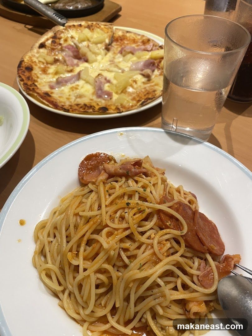 Pizza and Pasta Meal