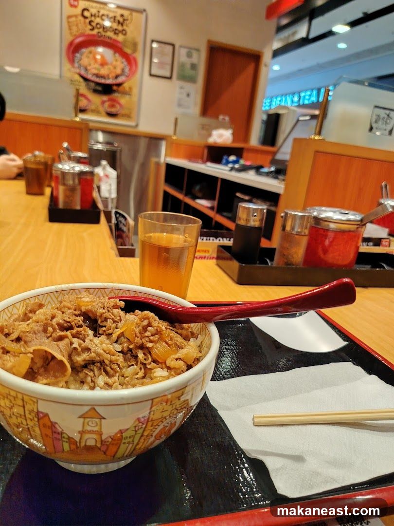 Beef Bowl and Drink
