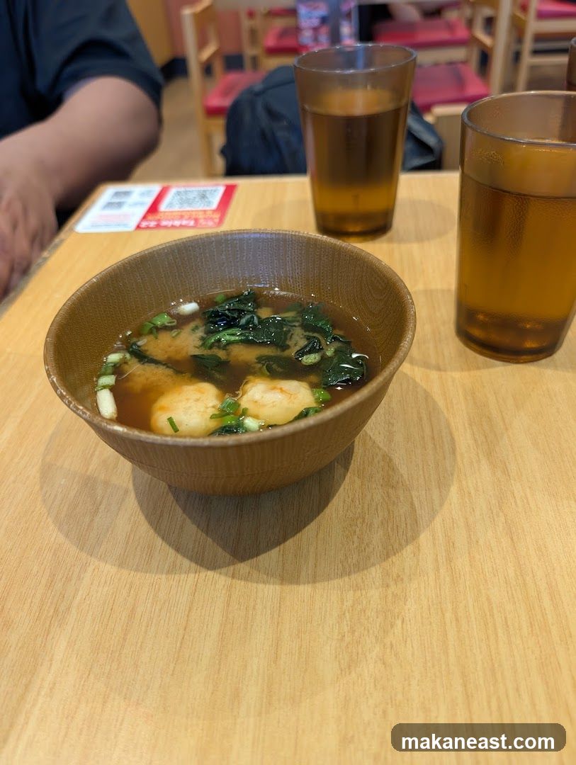 Miso Soup and Drinks