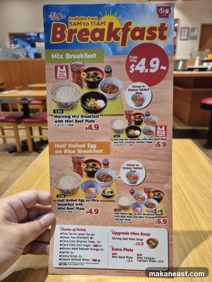 Breakfast Menu