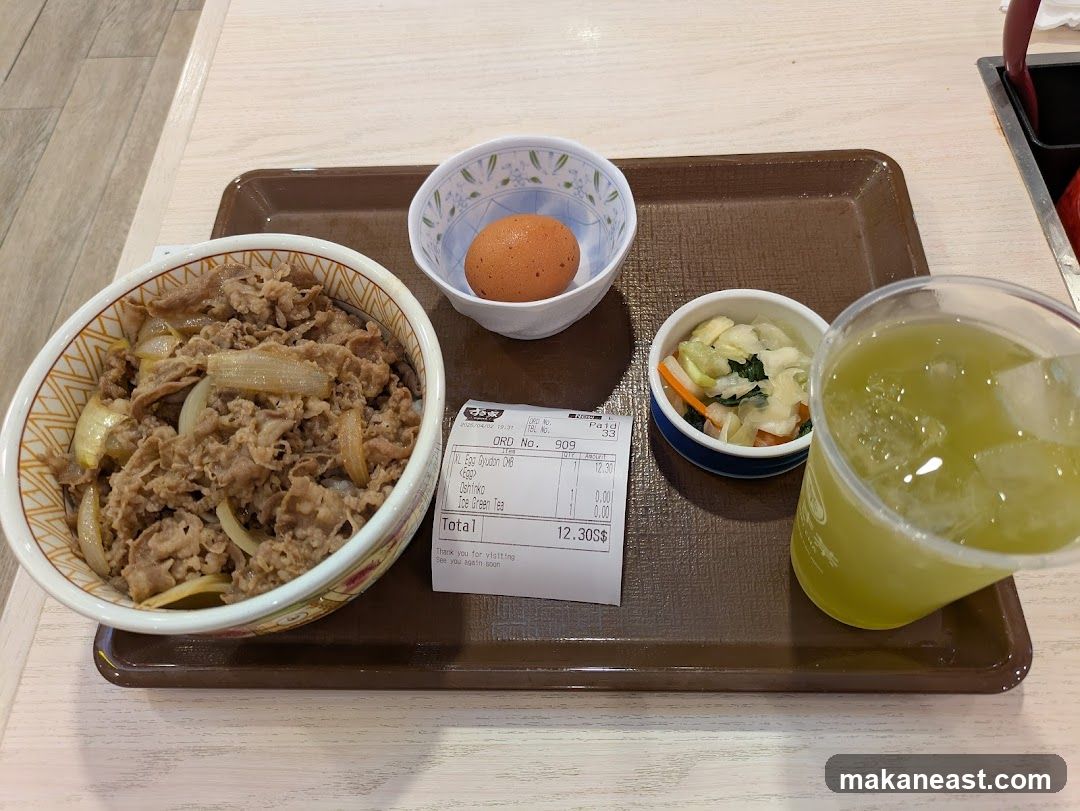Meal with Beef Bowl