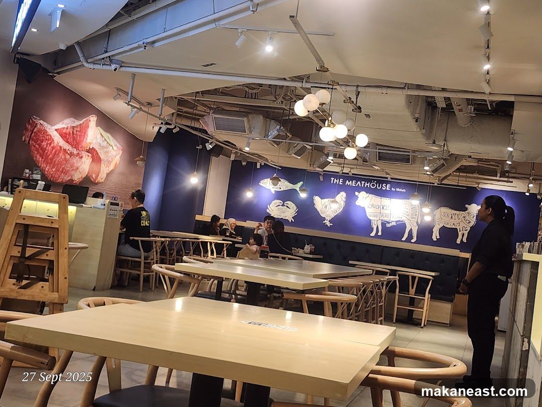 Restaurant Interior with Meat-Themed Decor