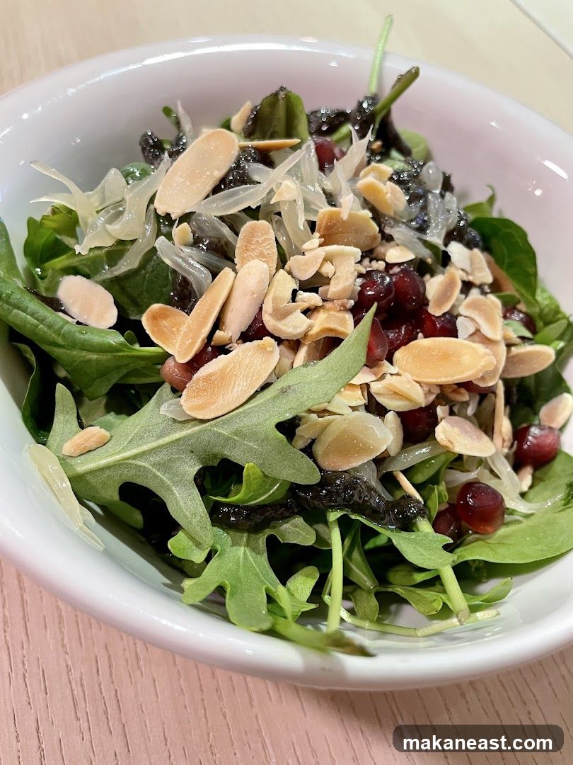 Salad with Almonds and Pomegranate