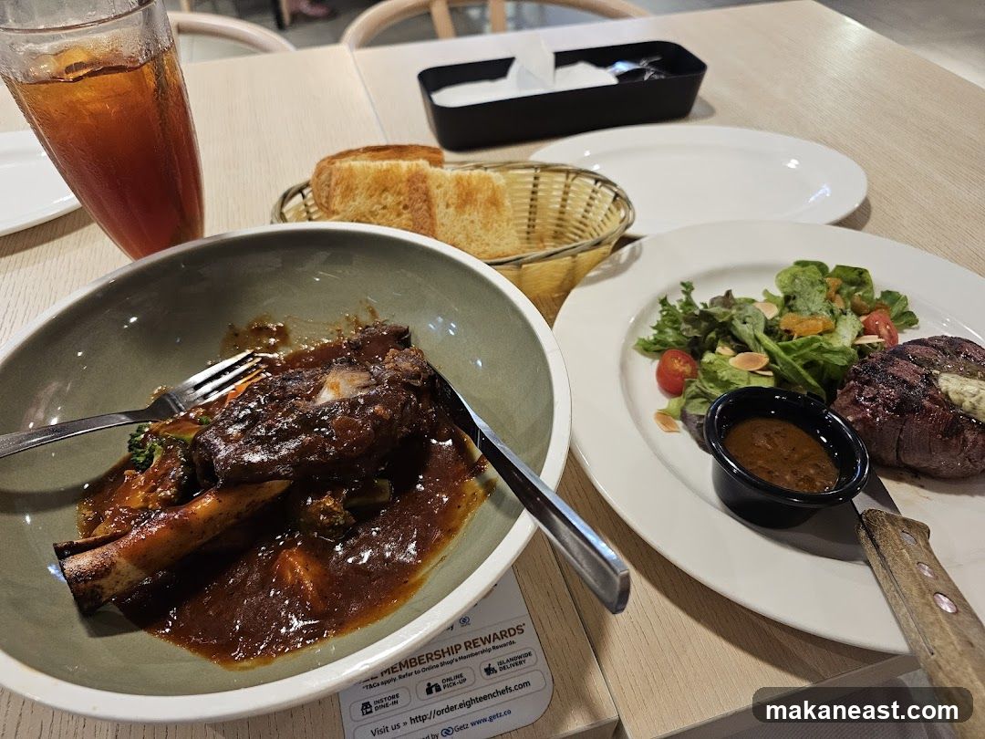 Steak and Lamb Shank Meal