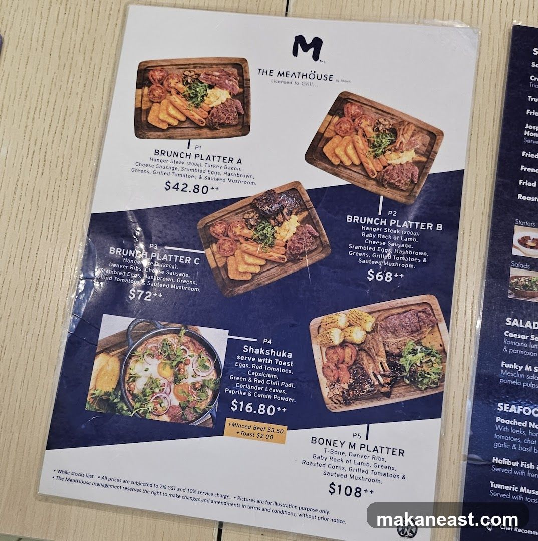 The Meathouse Menu