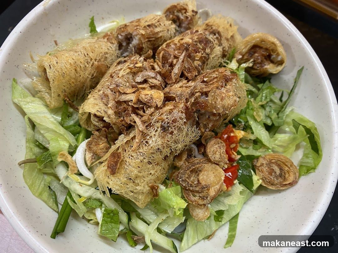 Crispy Spring Rolls with Salad